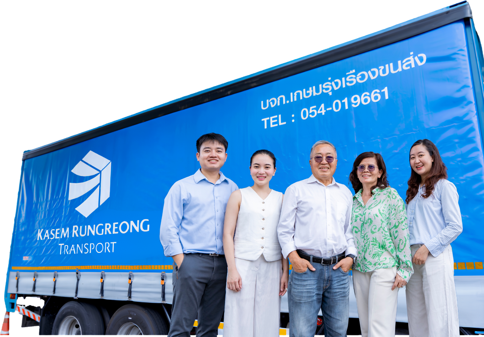 ทีมงานเกษมรุ่งเรืองขนส่ง (KRT) และรถบรรทุกจริง